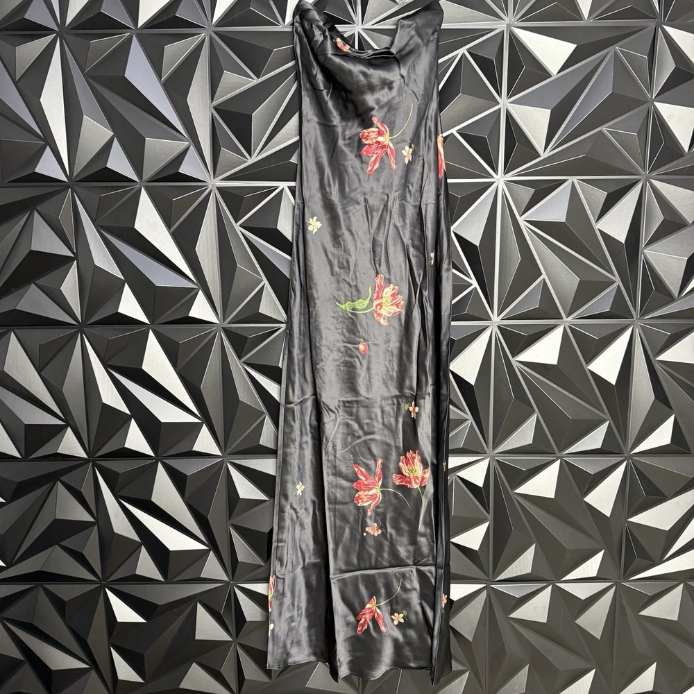 NWT Reformation Oren Silk Dress Dutch Tulips Size Small